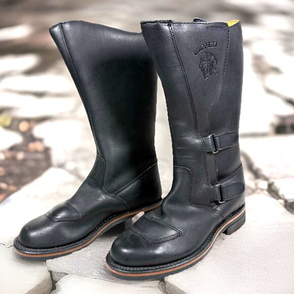 Women’s Motorcycle Boots Chippewa 11-Inch Odessa Leather Rally Size 5B L27862 - Picture 1 of 11